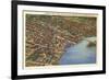 Aerial View, Elizabeth City, North Carolina-null-Framed Premium Giclee Print