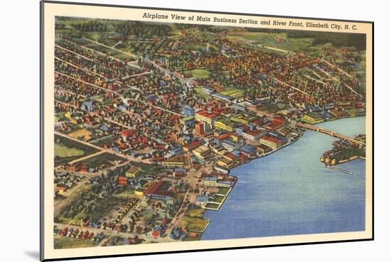 Aerial View, Elizabeth City, North Carolina-null-Mounted Art Print