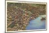 Aerial View, Elizabeth City, North Carolina-null-Mounted Art Print