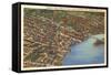 Aerial View, Elizabeth City, North Carolina-null-Framed Stretched Canvas