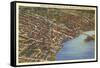 Aerial View, Elizabeth City, North Carolina-null-Framed Stretched Canvas