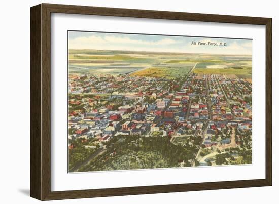 Aerial View, Fargo, North Dakota-null-Framed Art Print