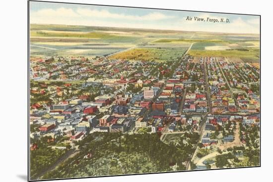 Aerial View, Fargo, North Dakota-null-Mounted Premium Giclee Print