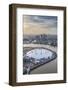 Aerial View from Helicopter, Canary Wharf and O2 Arena, London, England-Jon Arnold-Framed Photographic Print