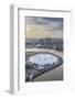 Aerial View from Helicopter, Canary Wharf and O2 Arena, London, England-Jon Arnold-Framed Photographic Print