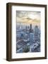 Aerial View from Helicopter, City of London, and the Shard, London, England-Jon Arnold-Framed Photographic Print