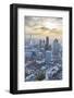 Aerial View from Helicopter, City of London, and the Shard, London, England-Jon Arnold-Framed Photographic Print