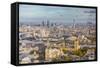 Aerial View from Helicopter, Houses of Parliament, River Thames, London, England-Jon Arnold-Framed Stretched Canvas