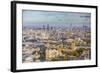 Aerial View from Helicopter, Houses of Parliament, River Thames, London, England-Jon Arnold-Framed Photographic Print