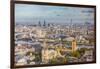 Aerial View from Helicopter, Houses of Parliament, River Thames, London, England-Jon Arnold-Framed Premium Photographic Print