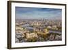 Aerial View from Helicopter, Houses of Parliament, River Thames, London, England-Jon Arnold-Framed Photographic Print