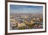 Aerial View from Helicopter, Houses of Parliament, River Thames, London, England-Jon Arnold-Framed Photographic Print