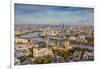 Aerial View from Helicopter, Houses of Parliament, River Thames, London, England-Jon Arnold-Framed Premium Photographic Print