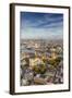 Aerial View from Helicopter, Houses of Parliament, River Thames, London, England-Jon Arnold-Framed Photographic Print