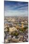 Aerial View from Helicopter, Houses of Parliament, River Thames, London, England-Jon Arnold-Mounted Photographic Print