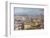 Aerial View from Helicopter, Houses of Parliament, River Thames, London, England-Jon Arnold-Framed Photographic Print