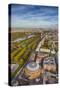 Aerial View from Helicopter,Royal Albert Hall and Hyde Park, London, England-Jon Arnold-Stretched Canvas