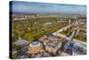 Aerial View from Helicopter,Royal Albert Hall and Hyde Park, London, England-Jon Arnold-Stretched Canvas