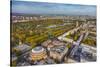 Aerial View from Helicopter,Royal Albert Hall and Hyde Park, London, England-Jon Arnold-Stretched Canvas