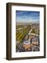 Aerial View from Helicopter,Royal Albert Hall and Hyde Park, London, England-Jon Arnold-Framed Photographic Print