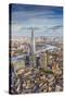 Aerial View from Helicopter, the Shard, London, England-Jon Arnold-Stretched Canvas