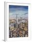 Aerial View from Helicopter, the Shard, London, England-Jon Arnold-Framed Photographic Print