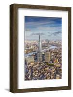 Aerial View from Helicopter, the Shard, London, England-Jon Arnold-Framed Photographic Print