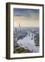 Aerial View from Helicopter, the Shard, River Thames and the City of London, London, England-Jon Arnold-Framed Photographic Print