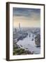 Aerial View from Helicopter, the Shard, River Thames and the City of London, London, England-Jon Arnold-Framed Photographic Print