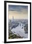 Aerial View from Helicopter, the Shard, River Thames and the City of London, London, England-Jon Arnold-Framed Photographic Print