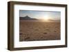 Aerial View from Hot Air Balloon at Dawn over Magnificent Desert Landscape of Sand Dunes-Lee Frost-Framed Photographic Print