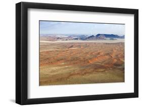 Aerial View from Hot Air Balloon over Magnificent Desert Landscape of Sand Dunes-Lee Frost-Framed Photographic Print