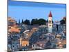 Aerial View from New Fortress on the City with St. Spyridon Church before Sunset, Kerkyra, Corfu Is-Ivan Vdovin-Mounted Photographic Print