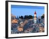 Aerial View from New Fortress on the City with St. Spyridon Church before Sunset, Kerkyra, Corfu Is-Ivan Vdovin-Framed Photographic Print