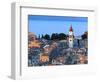 Aerial View from New Fortress on the City with St. Spyridon Church before Sunset, Kerkyra, Corfu Is-Ivan Vdovin-Framed Photographic Print