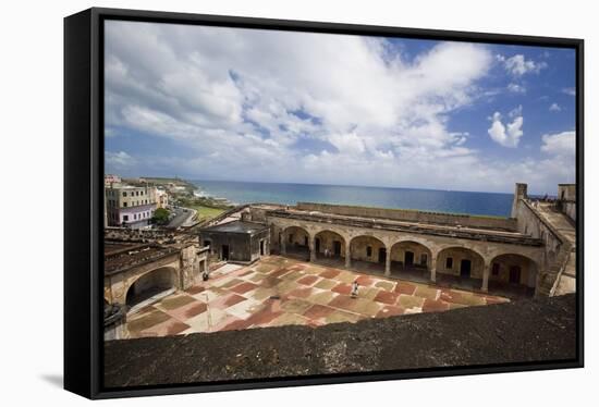 Aerial View from the Fort of San Cristobal-George Oze-Framed Stretched Canvas