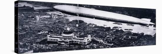 Aerial View from the North West of the Graf Zeppelin Above St Paul's and the River Thames, 1930-null-Stretched Canvas