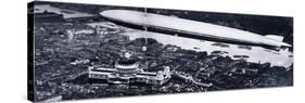 Aerial View from the North West of the Graf Zeppelin Above St Paul's and the River Thames, 1930-null-Stretched Canvas