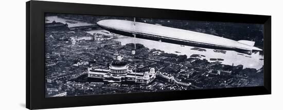 Aerial View from the North West of the Graf Zeppelin Above St Paul's and the River Thames, 1930-null-Framed Giclee Print