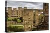 Aerial View from the Old Hall of its Replacement, Hardwick Hall, Near Chesterfield-Eleanor Scriven-Stretched Canvas