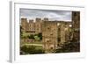 Aerial View from the Old Hall of its Replacement, Hardwick Hall, Near Chesterfield-Eleanor Scriven-Framed Photographic Print