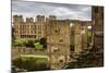 Aerial View from the Old Hall of its Replacement, Hardwick Hall, Near Chesterfield-Eleanor Scriven-Mounted Photographic Print