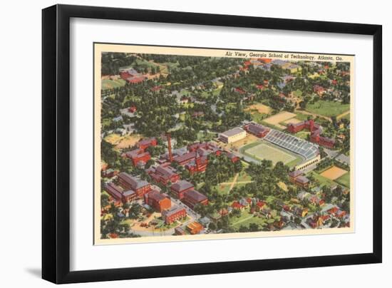 Aerial View, Georgia Tech, Atlanta, Georgia-null-Framed Art Print