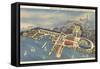 Aerial View, Great Lakes Exposition, Cleveland, Ohio-null-Framed Stretched Canvas