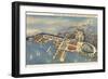 Aerial View, Great Lakes Exposition, Cleveland, Ohio-null-Framed Art Print