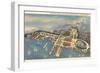 Aerial View, Great Lakes Exposition, Cleveland, Ohio-null-Framed Art Print