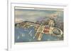 Aerial View, Great Lakes Exposition, Cleveland, Ohio-null-Framed Premium Giclee Print