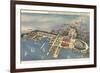 Aerial View, Great Lakes Exposition, Cleveland, Ohio-null-Framed Premium Giclee Print