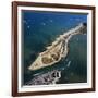 Aerial View Groynes, Hengistbury Head, Christchurch-Adrian Warren-Framed Photographic Print