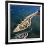 Aerial View Groynes, Hengistbury Head, Christchurch-Adrian Warren-Framed Photographic Print